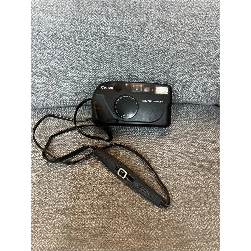 Canon Sure Shot 28/48mm Lens Point & Shoot 35mm Film Camera Untested